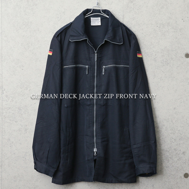 実物 USED ドイツ軍 FR フロントジップ デッキジャケット【キャンペーン対象外】【I】ミリタリーファッション 軍服