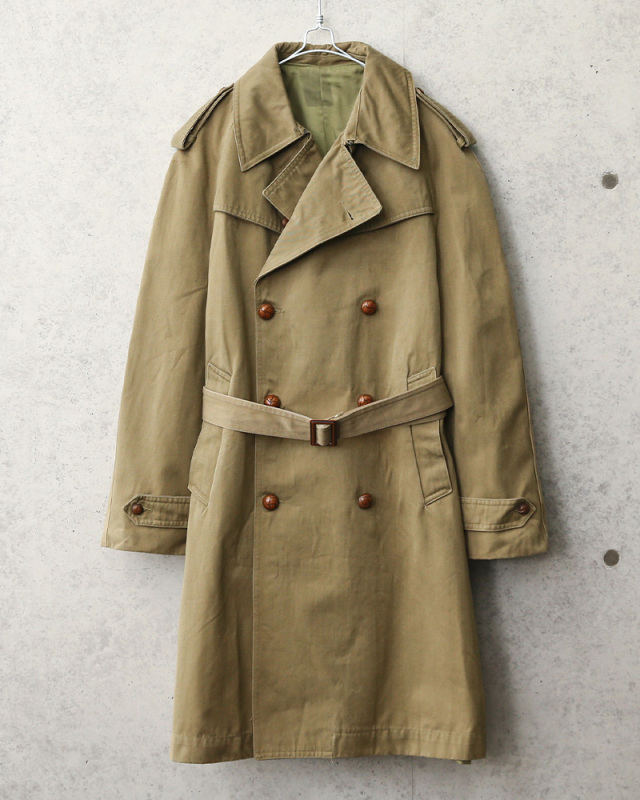 USED スペイン軍 トレンチコート ミリタリーファッション 軍服