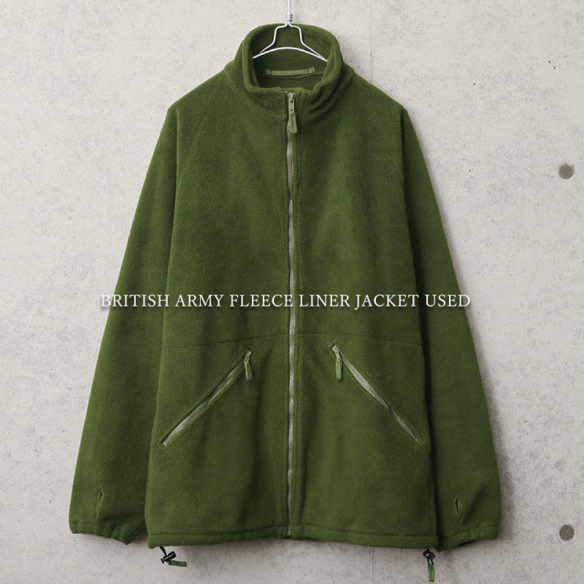 実物 USED イギリス軍 フリースライナージャケット スタンドカラー【キャンペーン対象外】【I】ミリタリー