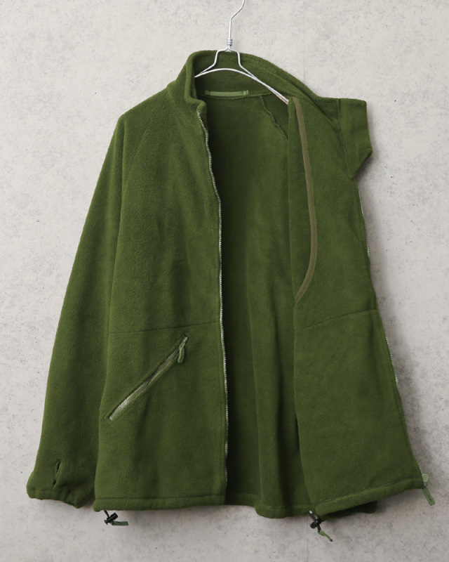 実物　イギリス軍　スタンドカラー　フリースJK USED イギリス軍 フリースライナージャケット スタンドカラー