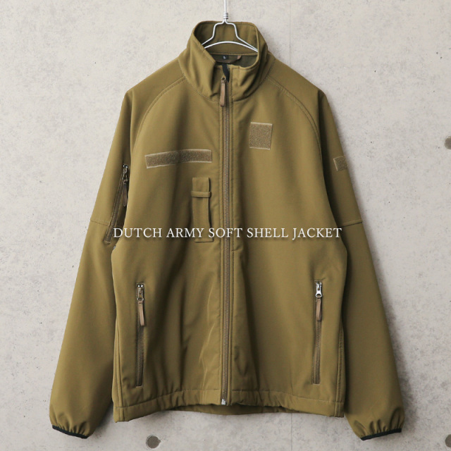 実物 USED オランダ軍 ウィンドプルーフ ソフトシェルジャケット【キャンペーン対象外】【I】ミリタリーファッション ミリタリージャケット 軍服