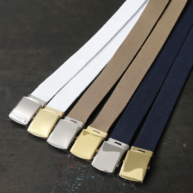 ☆今だけ15%OFF☆実物 新品 デッドストック フランス軍 コットンキャンバス ウェブベルト【キャンペーン対象外】【I】ミリタリー