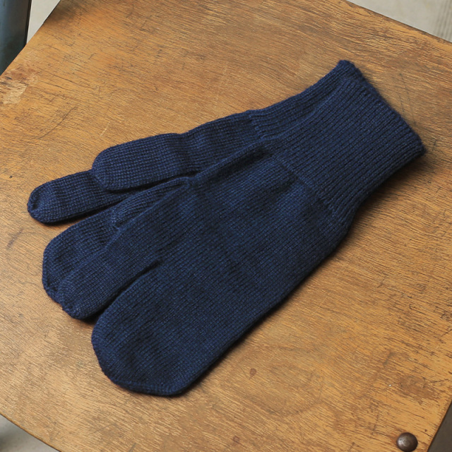 ☆今だけ15%OFF☆実物 新品 デッドストック イタリア軍 A.M.I ウールミトン グローブ ネイビー【キャンペーン対象外】【I】ミリタリー