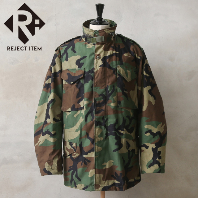 リジェクト 訳あり品 実物 USED 米軍 M-65 フィールドジャケット WOODLAND【キャンペーン対象外】【I】 ミリタリー