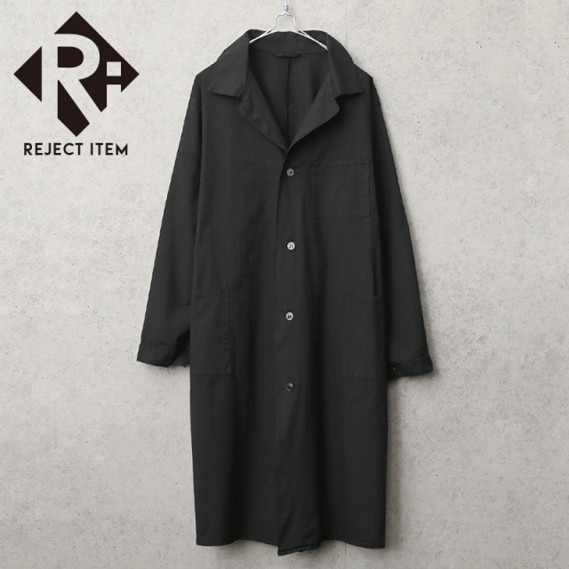 リジェクト 訳あり品 実物 新品 デッドストック ロシア軍 コットンリネンコート BLACK染め【キャンペーン対象外】【I】 ミリタリー