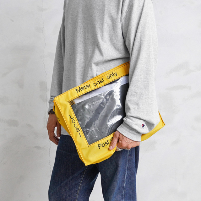 実物 USED イギリス ROYAL MAIL ロイヤルメール レターバッグ YELLOW【キャンペーン対象外】【I】ミリタリー