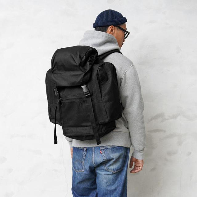 実物 USED イギリス軍 フィールド バックパック BLACK #1【キャンペーン対象外】【I】ミリタリー