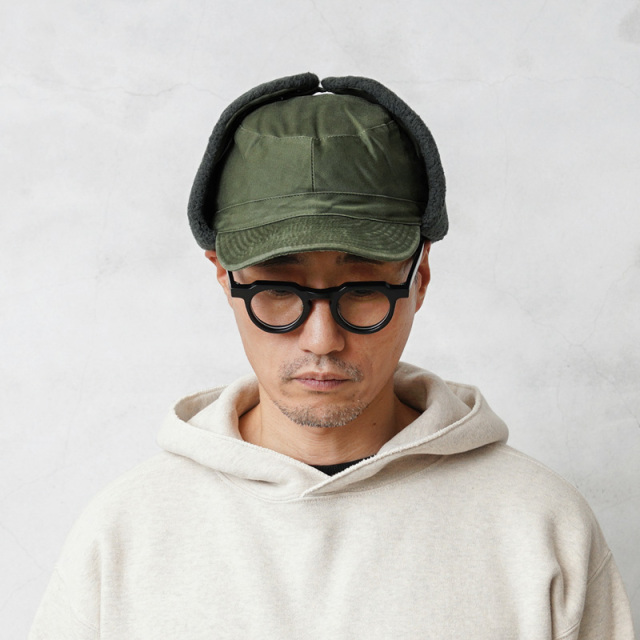 実物 USED スウェーデン軍 ウィンター フライヤーズキャップ