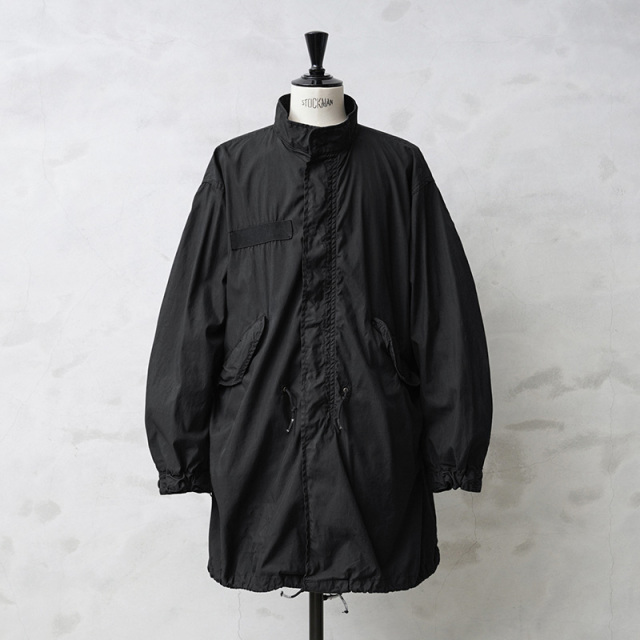 希少 実物 USED 米軍 M-65フィッシュテール モッズコートシェル DEEP BLACK染め【キャンペーン対象外】【T】ミリタリー