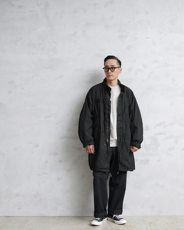 希少 実物 USED 米軍 M-65フィッシュテール モッズコートシェル DEEP  