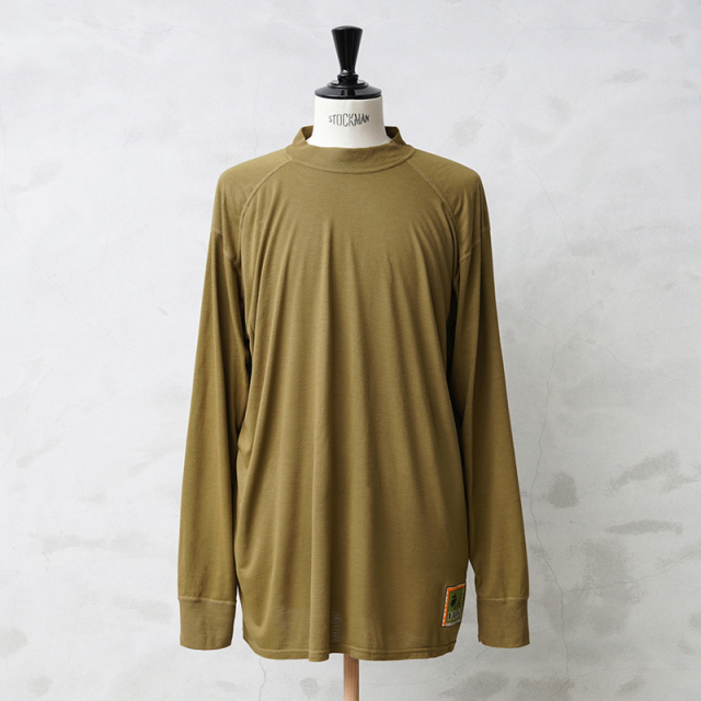 実物 新品 デッドストック 米軍 USMC FROG モックネック L/S Tシャツ COYOTE XLサイズ【キャンペーン対象外】【I】ミリタリー
