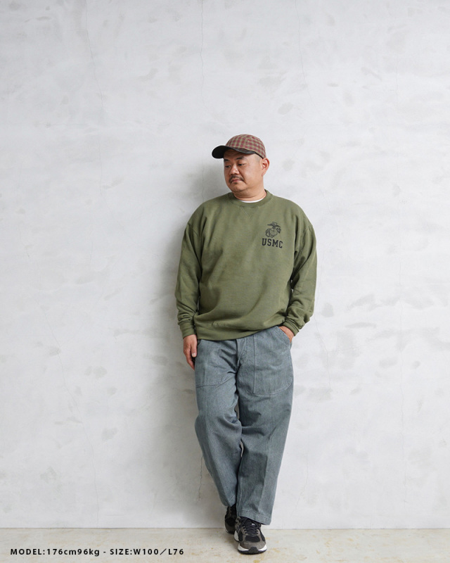 実物 USED スイス軍 1980年代 後期型 ヴィンテージ デニムワークパンツ 