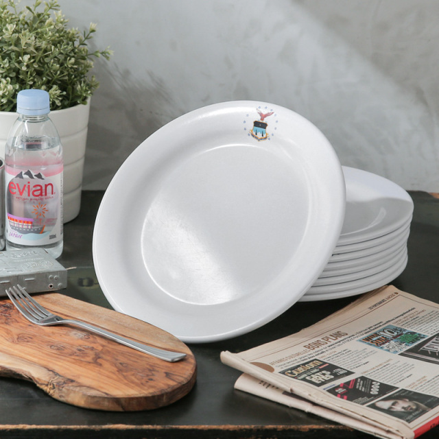 米軍 実物 PYREX ディナープレート 4枚 USN② 実物 新品 デッドストック 米軍 USAFアカデミー オフィシャル ディナー