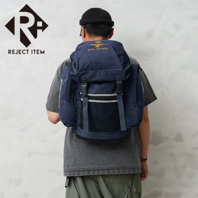 リジェクト 訳あり品 実物 USED イギリス軍 ROYAL AIR FORCE バックパック イーグルマーク【キャンペーン対象外】【I】 ミリタリー