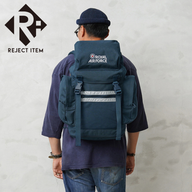 リジェクト 訳あり品 実物 USED イギリス軍 ROYAL AIR FORCE バックパック ターゲットマーク【キャンペーン対象外】【I】 ミリタリー