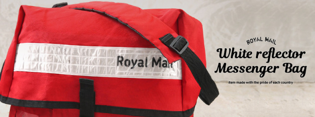 実物 USED イギリス ROYAL MAIL メッセンジャーバッグ ホワイト 