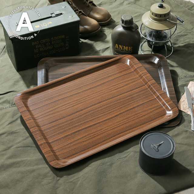 ☆今だけ15%OFF☆実物 USED イタリア軍 A.M.I. 木目 トレー コンディションA【キャンペーン対象外】【T】ミリタリー