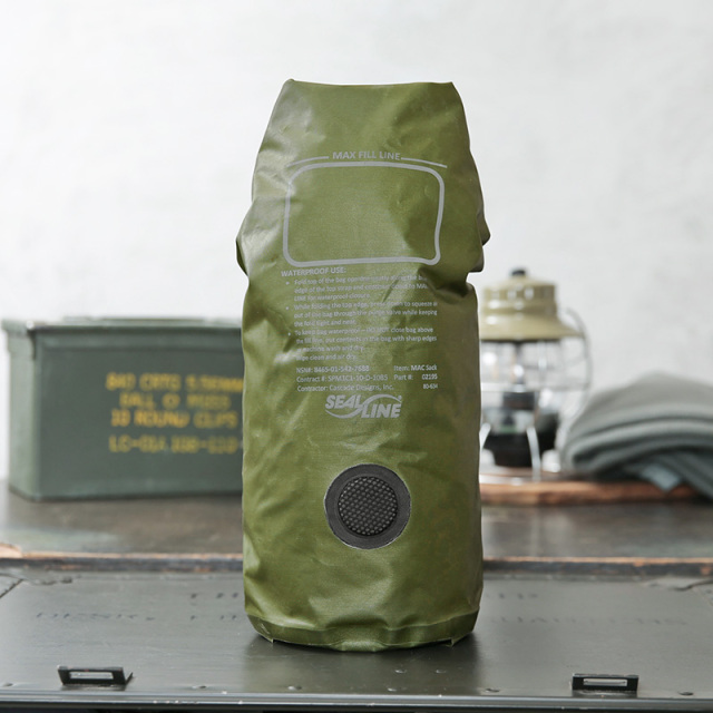 激安通販の 実物 USED 米軍 USMC SEAL LINE MACS Sack 防水ドライバッグ その他