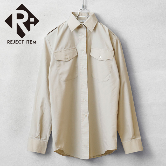 リジェクト 訳あり品 実物 USED イギリス軍 レディース FAWN ARMY ALL RANKS ロングスリーブ ワーキング ドレスシャツ【キャンペーン対象外】【I】 ミリタリー