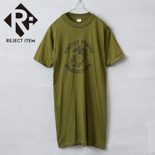 リジェクト 訳あり品 MADE IN USA デッドストック USMC（United States Marine Crops）米海兵隊 プリントTシャツ【キャンペーン対象外】【I】