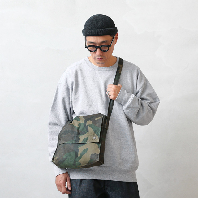 実物 USED クロアチア軍 スナップボタンフラップ ショルダーバッグ ウッドランドカモ【キャンペーン対象外】【I】ミリタリー