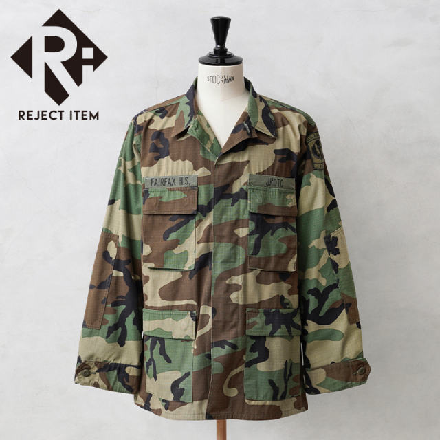 リジェクト 訳あり品 実物 USED 米軍 BDU WOODLAND CAMO ジャケット 後期型 リップストップ【キャンペーン対象外】【I】 ミリタリー