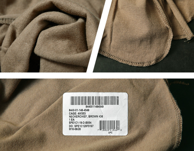 Neck tube scarf genuine Dutch army khaki military surplus