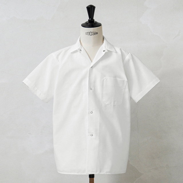 デッドストック PST製 00s S/S コックシャツ ホワイト【キャンペーン対象外】【I】