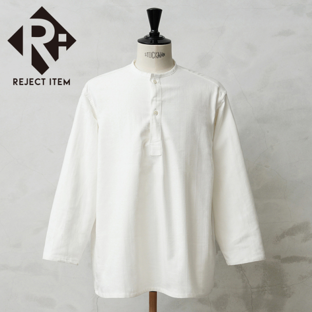 リジェクト 訳あり品 実物 新品 デッドストック ロシア軍 70s ヘンリーネック スリーピングシャツ ホワイト【キャンペーン対象外】【I】 ミリタリー