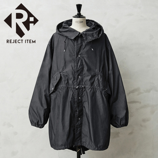 リジェクト 訳あり品 実物 新品 デッドストック 米軍 スノーカモ モッズコート BLACK染め【キャンペーン対象外】【T】 ミリタリー