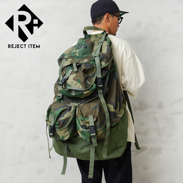 リジェクト 訳あり品 実物 USED 米軍 MCCEB EQUIPMENT バックパック ウッドランド迷彩【キャンペーン対象外】【I】 ミリタリー