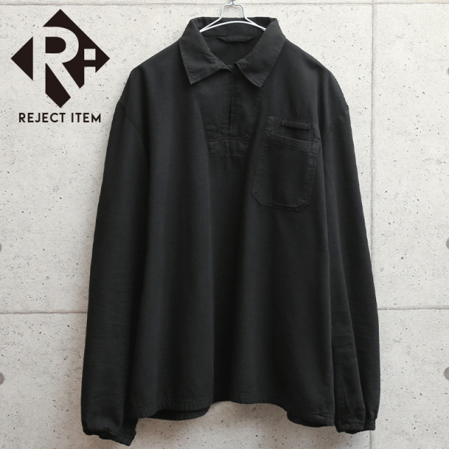 リジェクト 訳あり品 実物 新品 デッドストック チェコ軍 プルオーバーワークシャツ BLACK染め【キャンペーン対象外】【I】 ミリタリー