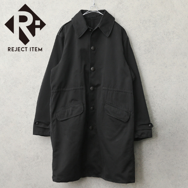 リジェクト 訳あり品 実物 USED デンマーク軍 1970年代 ヴィンテージ フィールドコート BLACK染め【キャンペーン対象外】【I】 ミリタリー