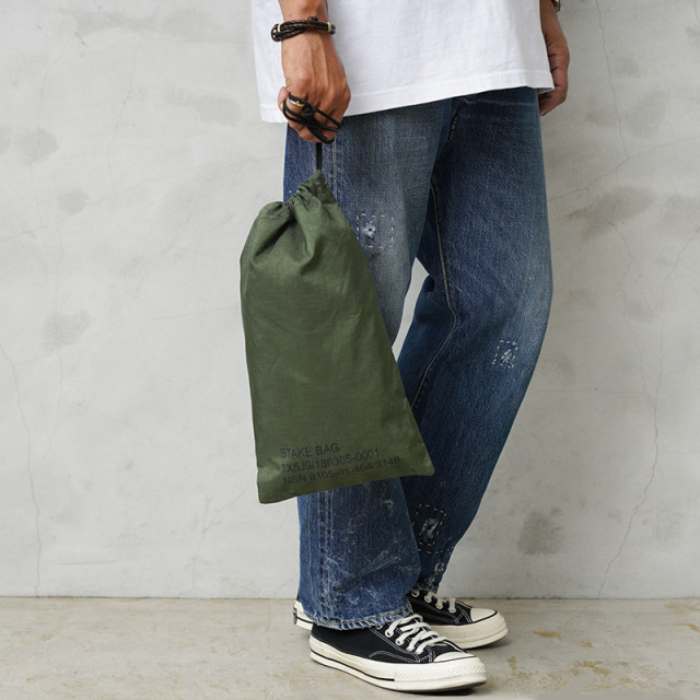 ☆今だけ15%OFF☆実物 USED 米軍 テントステークバッグ（STAKE BAG）【キャンペーン対象外】【I】ミリタリー