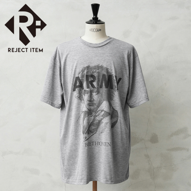リジェクト 訳あり品 WAIPER.inc 実物 USED 米軍 リメイク BEETHOVEN ILLUSTRATED IPFU ARMY ショートスリーブ Tシャツ【キャンペーン対象外】【T】 ミリタリー