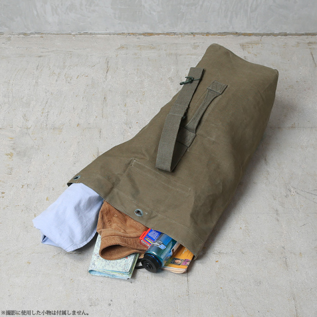 大容量 50s フランス軍 実物 ヴィンテージ ミリタリー ダッフルバッグ MILITARY 実物 USED フランス軍 ダッフルバッグ ミリタリー
