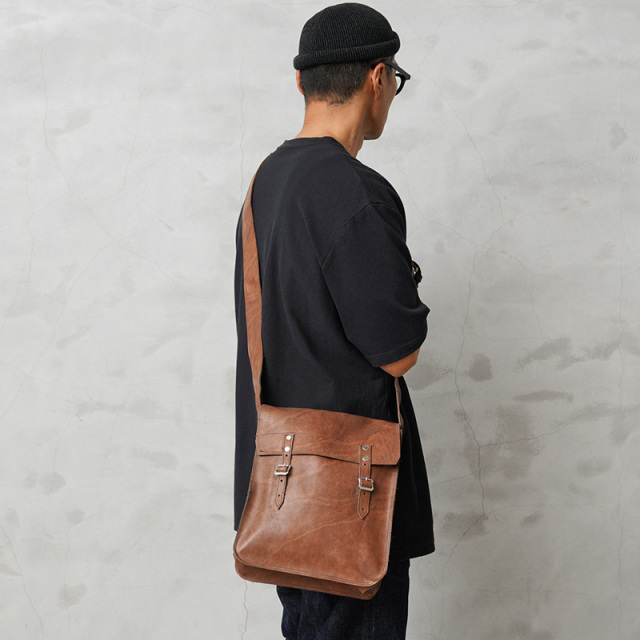 USED40sミリタリー/スウェーデン軍カーキM39山岳部隊キャンバスリュックサック・デイパック/ba-r-20 / 古着屋ataco garage 40s スゥエーデン軍 レザーバッグ　ショルダー