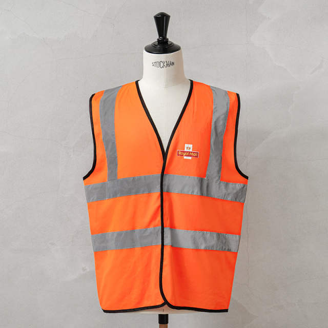 ☆今だけ15%OFF☆実物 USED イギリス ROYAL MAIL ロイヤルメール Hi Vis Gilet ハイビズ ジレ ベスト ベルクロタイプ【キャンペーン対象外】【I】ミリタリー