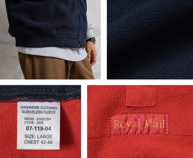 2018年版「モリー・ロイヤル・ビースト 実物 USED イギリス ROYAL MAIL ロイヤルメール フリースベスト