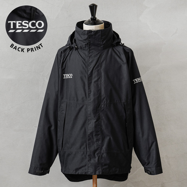 実物 USED イギリス TESCO テスコ ソフトシェル パーカー バックプリントあり【キャンペーン対象外】【I】 ミリタリー