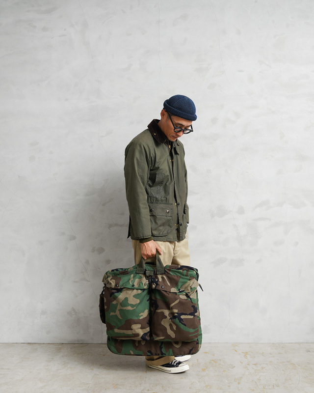 実物 新品 デッドストック 米軍 HGU-56/P ヘルメットバッグ ウッド  