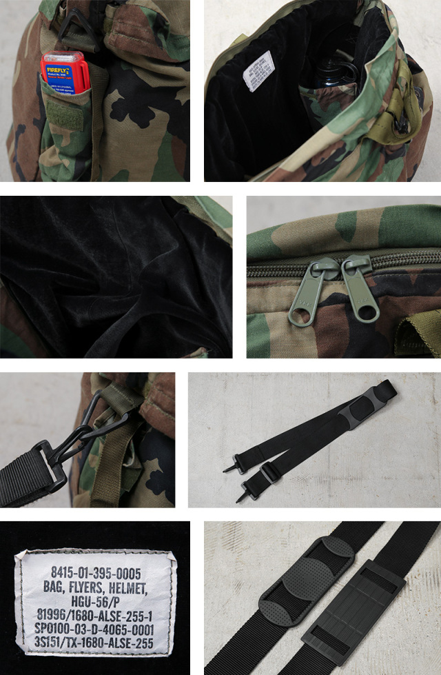 リジェクト 訳あり品 実物 USED 米軍 HGU-56/P ヘルメットバッグ  