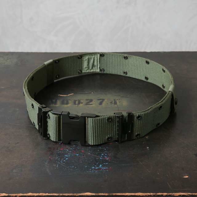 実物 新品 デッドストック 米軍 LC-2A ピストルベルト OD 新型【キャンペーン対象外】【I】ミリタリー