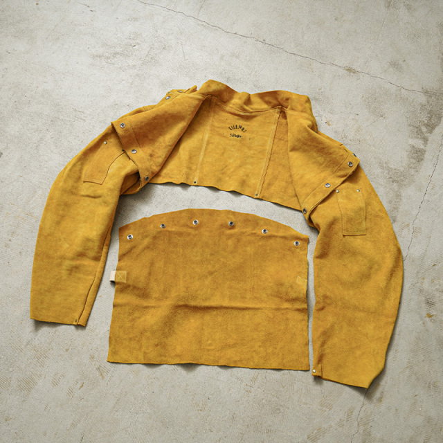 vintage スエードレザー ウェルディングジャケット 溶接工