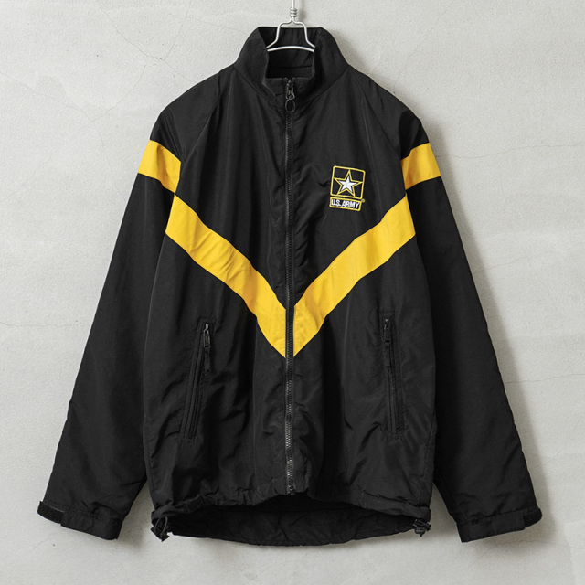 実物 USED 米軍 U.S.ARMY BLACK APFU トレーニングジャケット WOMEN'S【キャンペーン対象外】【I】ミリタリー