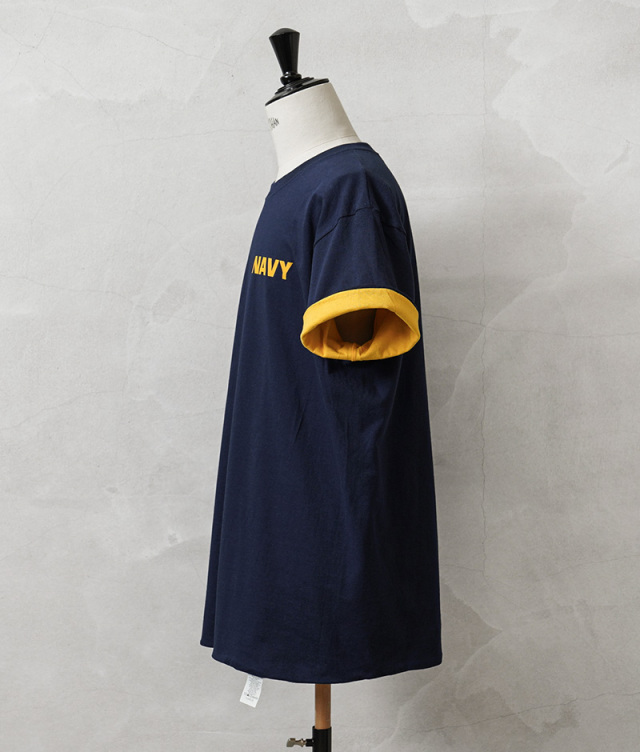米軍 実物 US NAVY リバーシブル Tシャツ ネイビー/イエロー L 楽天市場】WAIPER.inc 米海軍 US.NAVY リバーシブルTシャツ