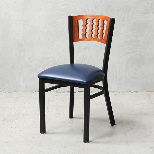 USED 米軍使用 ダイニングチェア BLUE MADE IN USA【キャンペーン対象外】【個別送料】【I】