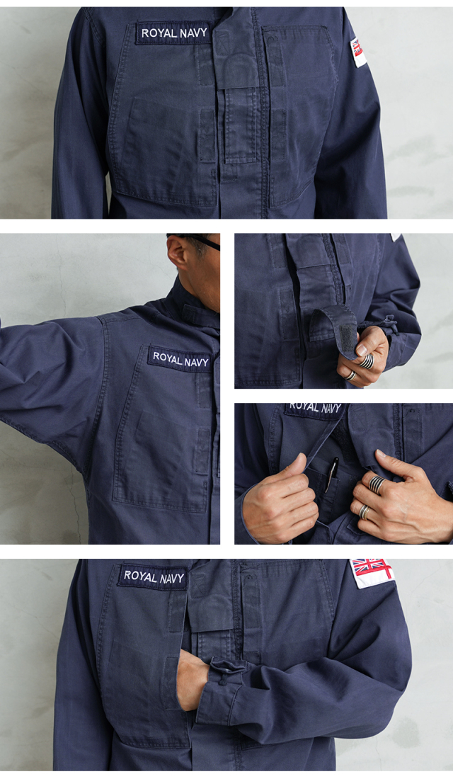  NAVY イギリス海軍 Combat Jacket 180/96 MILITARY 実物 USED イギリス軍 ROYAL NAVY PCS コンバット