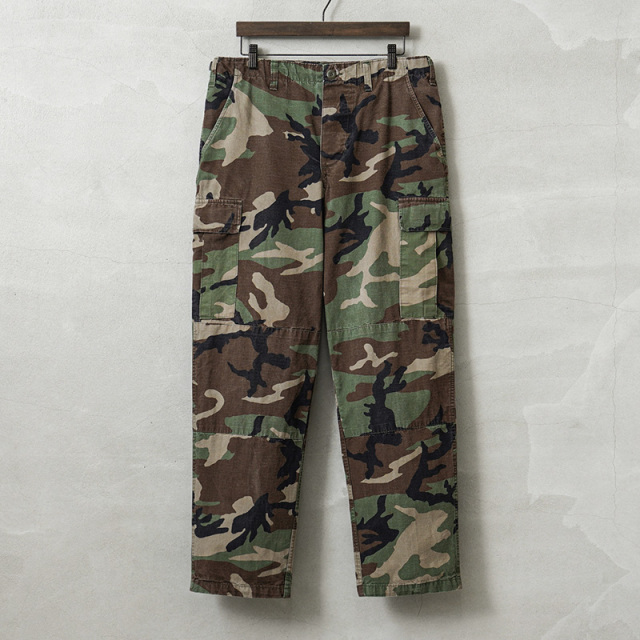 TRU SPEC製 USED BDU WOODLAND CAMO リップストップ カーゴパンツ【キャンペーン対象外】【I】 