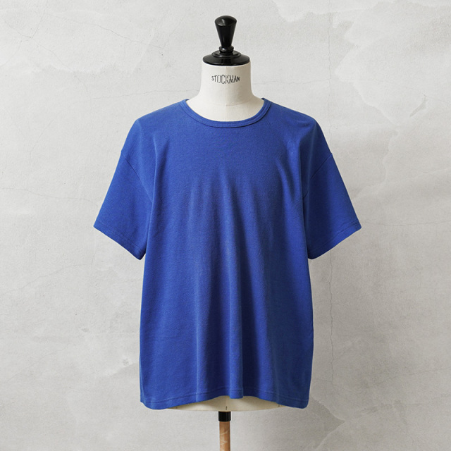 実物 USED オランダ軍 ショートスリーブ Tシャツ BLUE【キャンペーン対象外】【I】ミリタリー